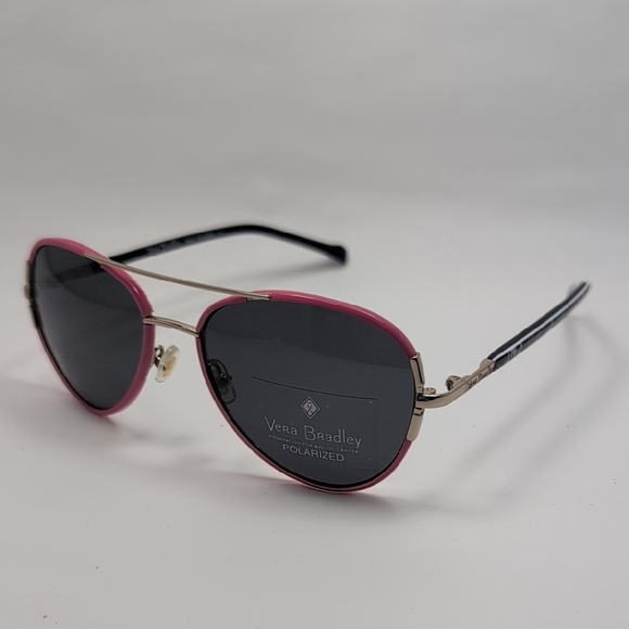 Vera Bradley Pink and Black Aviator Sunglasses - Picture 1 of 2